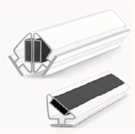 008N 90 magnetic shower door seal, product photo
