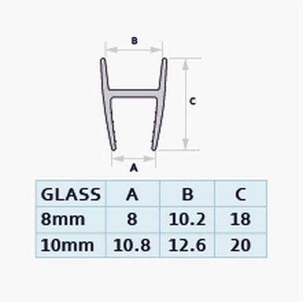 010 profile drawing with dimensions