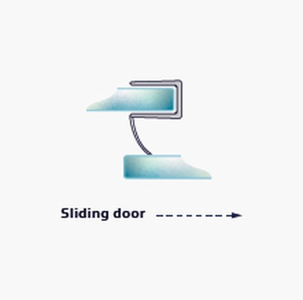 011B fitting diagram: where the seal sits on the glass