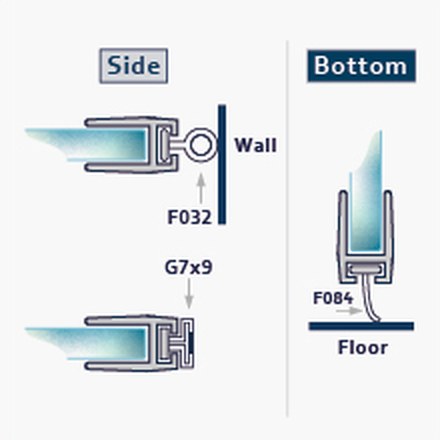 013 fitting diagram: where the seal sits on the glass