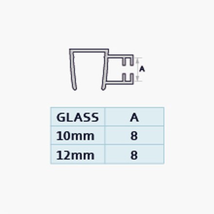 013A profile drawing with dimensions