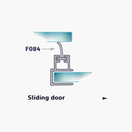 013A fitting diagram: where the seal sits on the glass