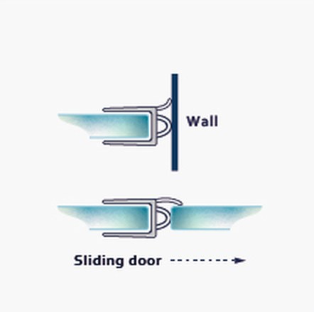 015B fitting diagram: where the seal sits on the glass