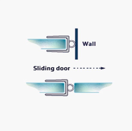 015D MM fitting diagram: where the seal sits on the glass