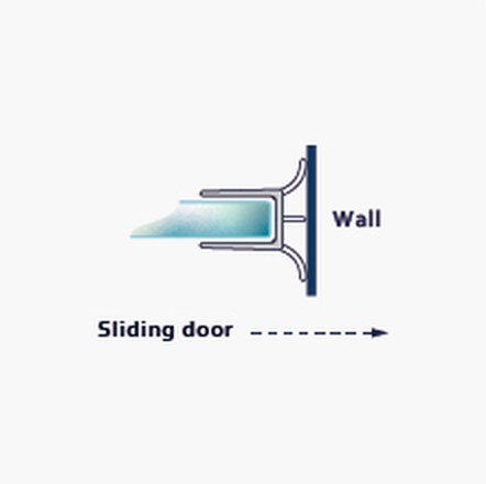 027C fitting diagram: where the seal sits on the glass
