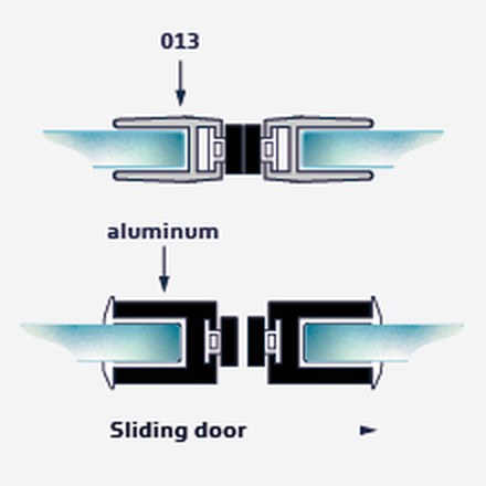 A-Magnet01 fitting diagram: where the seal sits on the glass