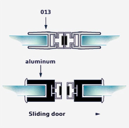 A-Magnet02 fitting diagram: where the seal sits on the glass