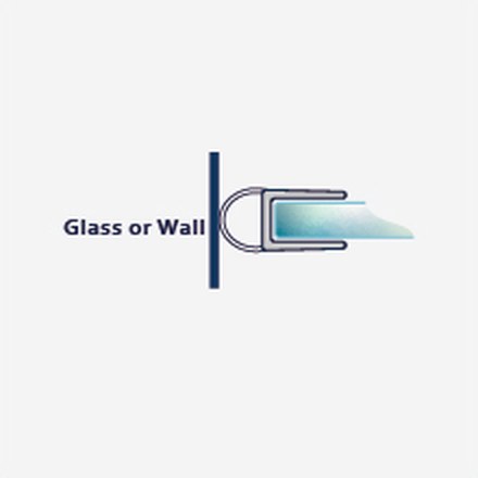 Dual 007 fitting diagram: where the seal sits on the glass