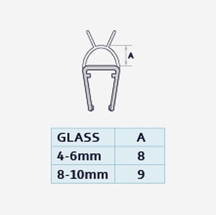 Dual 007H profile drawing with dimensions