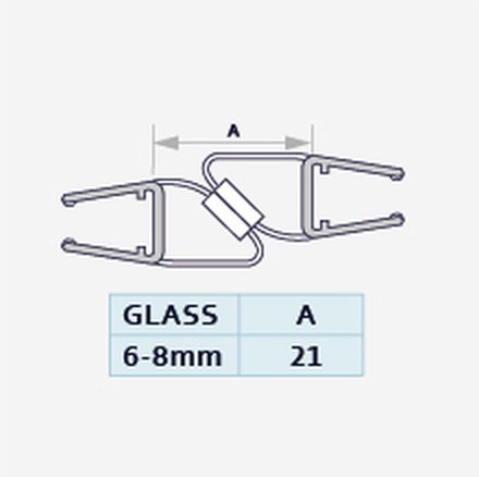Dual 008A1W-180 profile drawing with dimensions