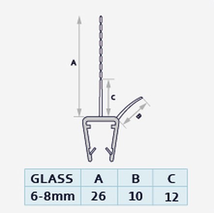 Dual 009A2-TF profile drawing with dimensions