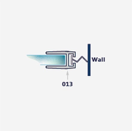 F136 fitting diagram: where the seal sits on the glass