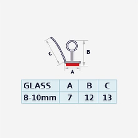 F221 profile drawing with dimensions