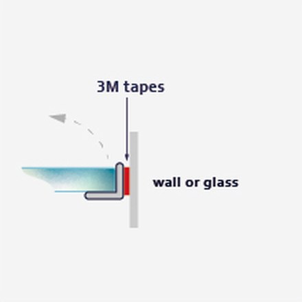 G104 fitting diagram: where the seal sits on the glass