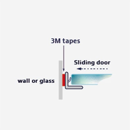 G104A fitting diagram: where the seal sits on the glass