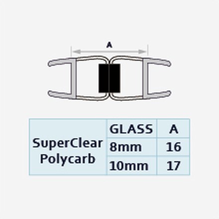 GS008B / GS008BW profile drawing with dimensions
