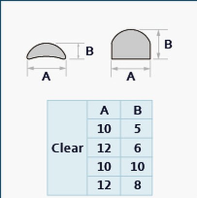HH1009 profile drawing with dimensions