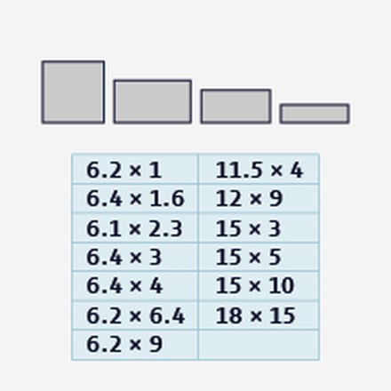 Plastic Spacers profile drawing with dimensions