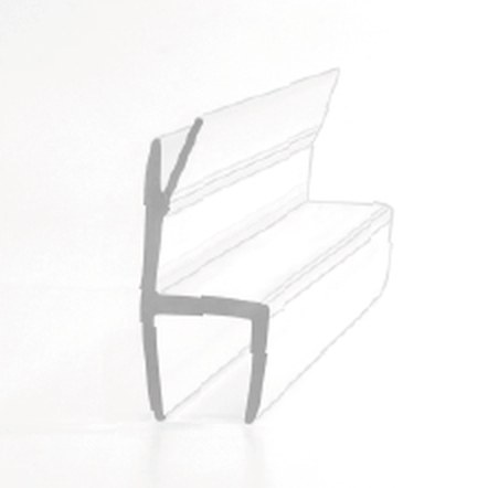 S003A superclear polycarbonate shower seal, product photo