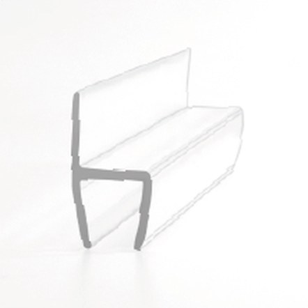 S003A2 superclear polycarbonate shower seal, product photo