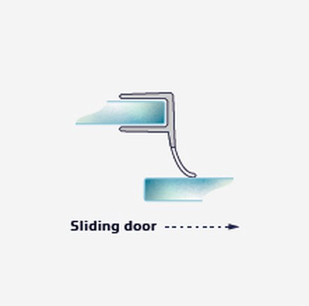 S004A fitting diagram: where the seal sits on the glass