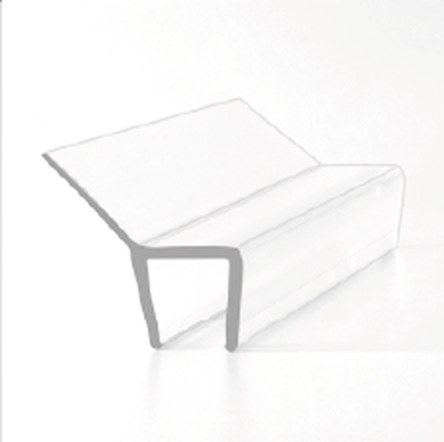 S005 superclear polycarbonate shower seal, product photo