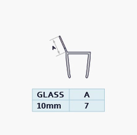 S005B profile drawing with dimensions