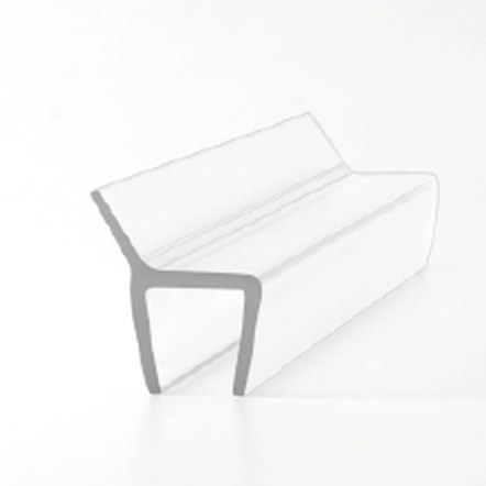 S005B superclear polycarbonate shower seal, product photo