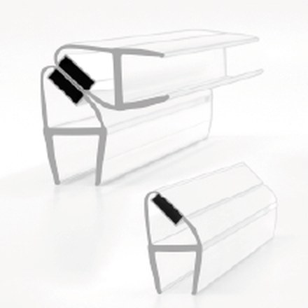 S008A1W superclear polycarbonate shower seal, product photo