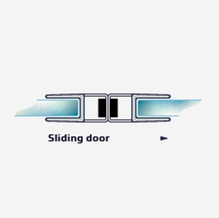 S008B fitting diagram: where the seal sits on the glass