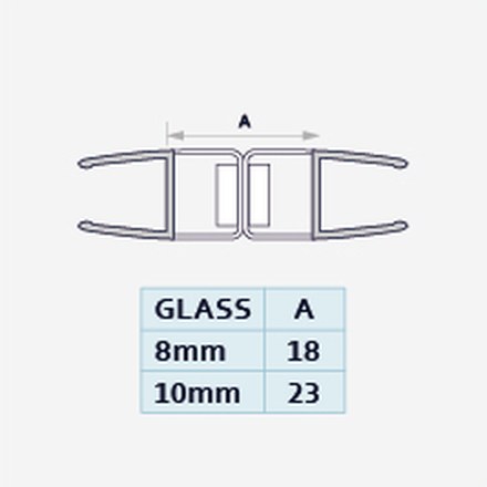 S008BW profile drawing with dimensions