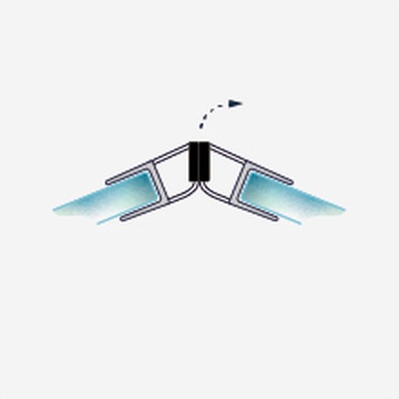 S008C / S008CW fitting diagram: where the seal sits on the glass