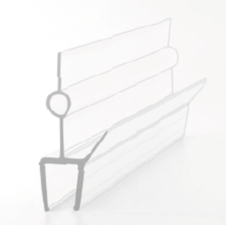 S009A1 superclear polycarbonate shower seal, product photo