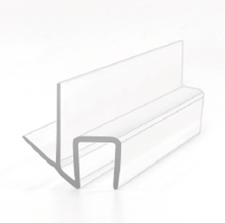 S009L1 superclear polycarbonate shower seal, product photo