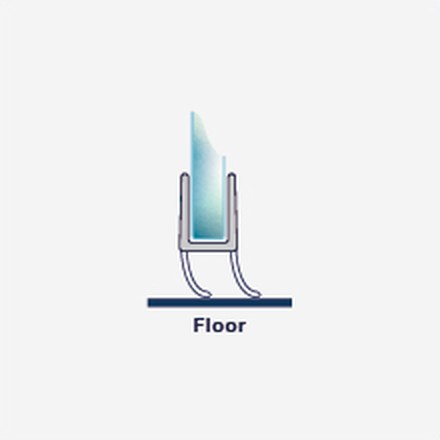 S010H fitting diagram: where the seal sits on the glass