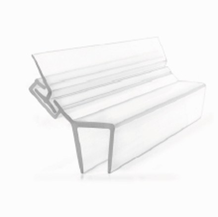 S013A5 superclear polycarbonate shower seal, product photo