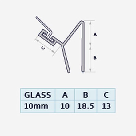 S013B5 profile drawing with dimensions
